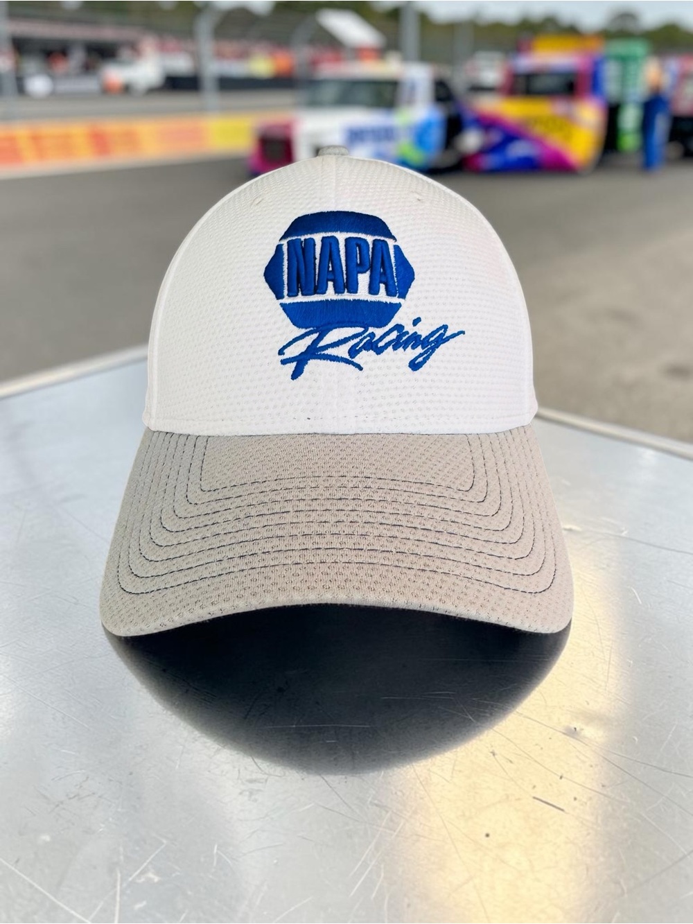NAPA Racing New Era Chase Elliott White and Blue #24 Baseball Cap